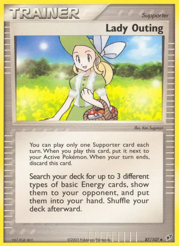 Lady Outing — EX Deoxys 87 German Pokémon card