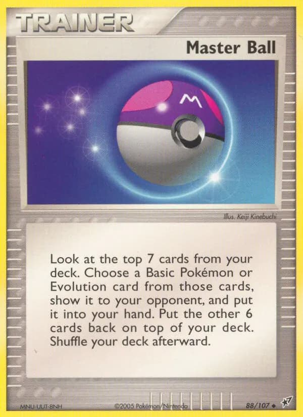 Master Ball — Deoxys 88 Pokémon card