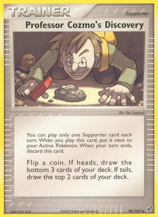Professor Kosmos Entdeckung — EX Deoxys 90 German Pokémon card