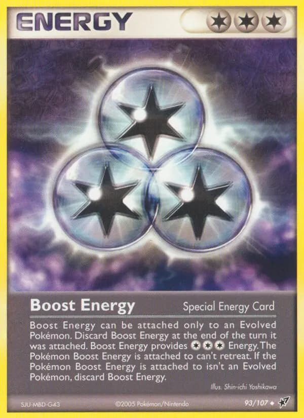 Boost Energy — Deoxys 93 Pokémon card