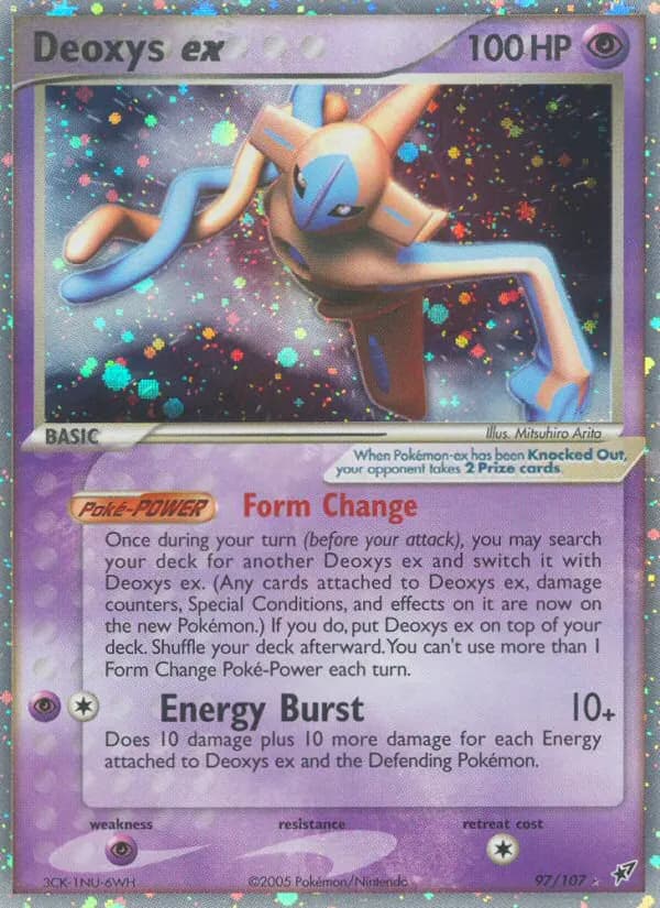Deoxys-ex — EX Deoxys 97 German Pokémon card