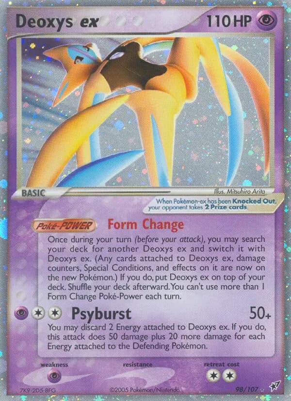 Deoxys-ex — EX Deoxys 98 German Pokémon card