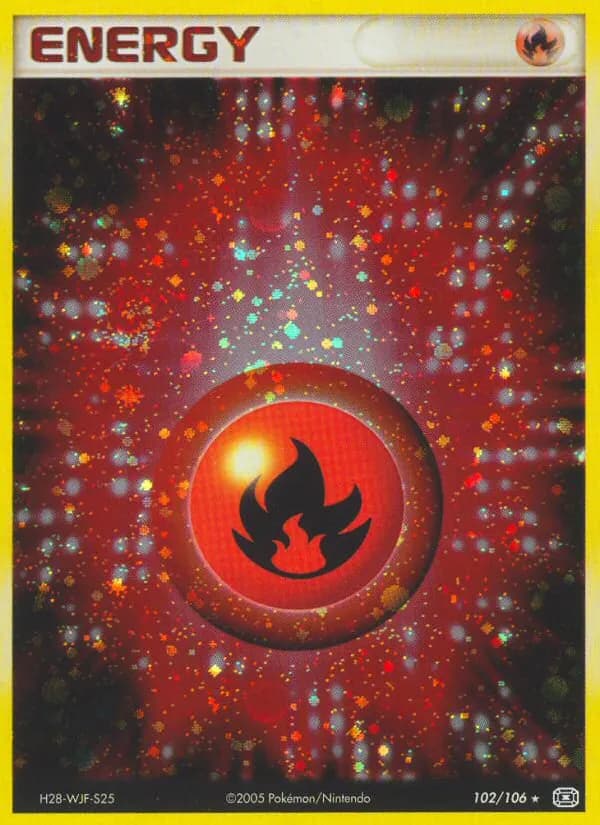 Fire Energy — Emerald 102 Pokémon card