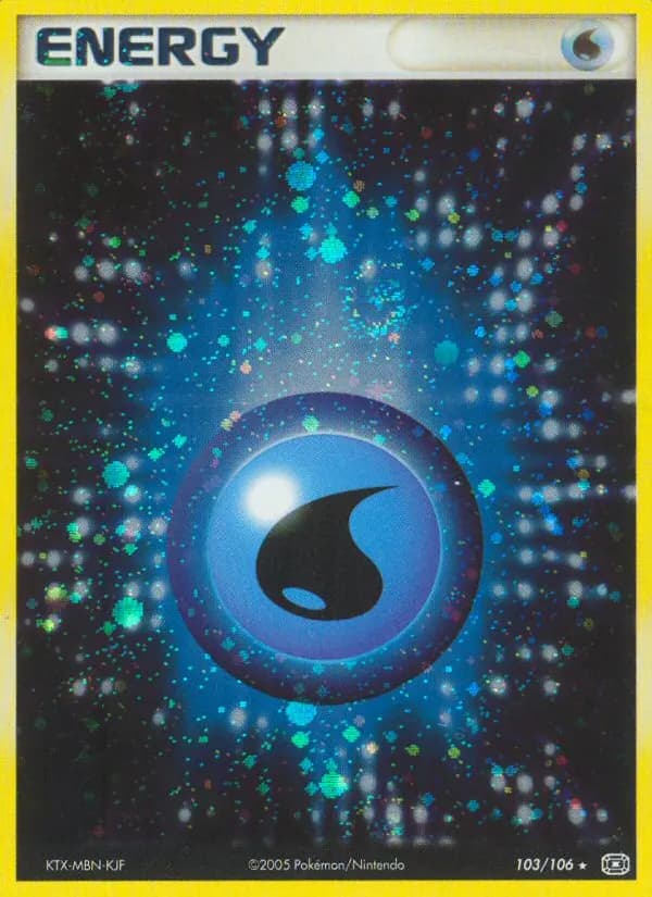 Wasserenergie — EX Smaragd 103 German Pokémon card