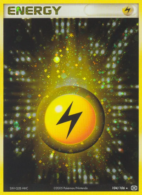 Lightning Energy — Emerald 104 Pokémon card