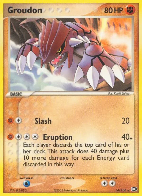 Groudon — Emerald 14 Pokémon card
