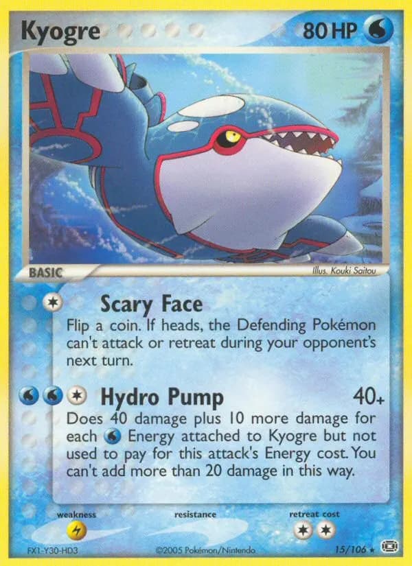 Kyogre — EX Smaragd 15 German Pokémon card