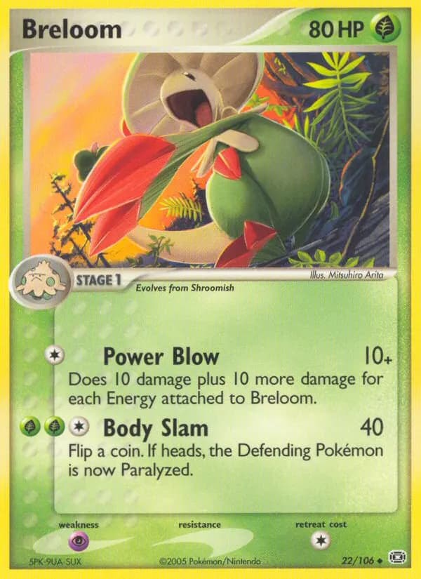 Breloom — Emerald 22 Pokémon card