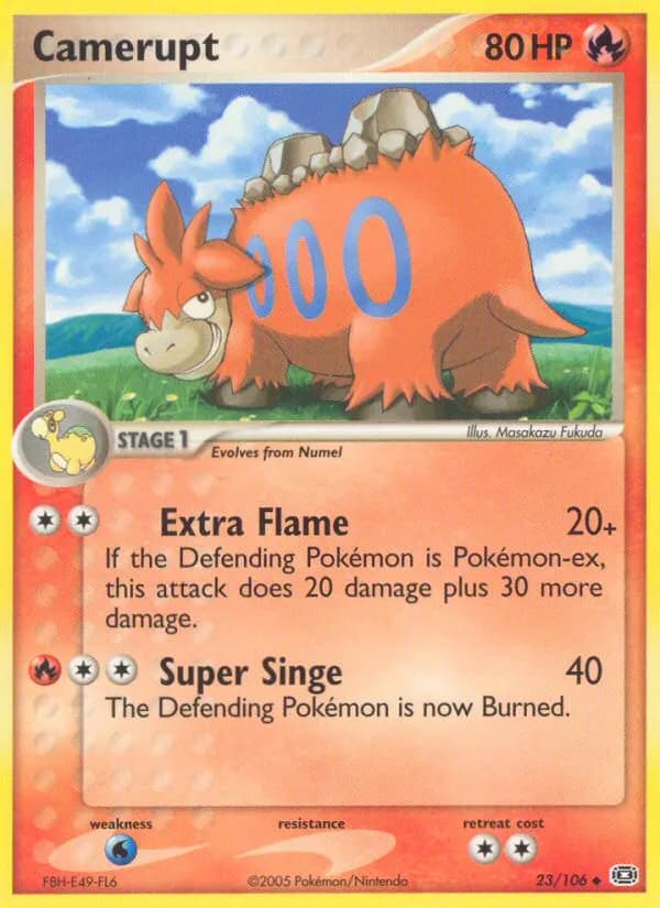 Camerupt — EX Smaragd 23 German Pokémon card