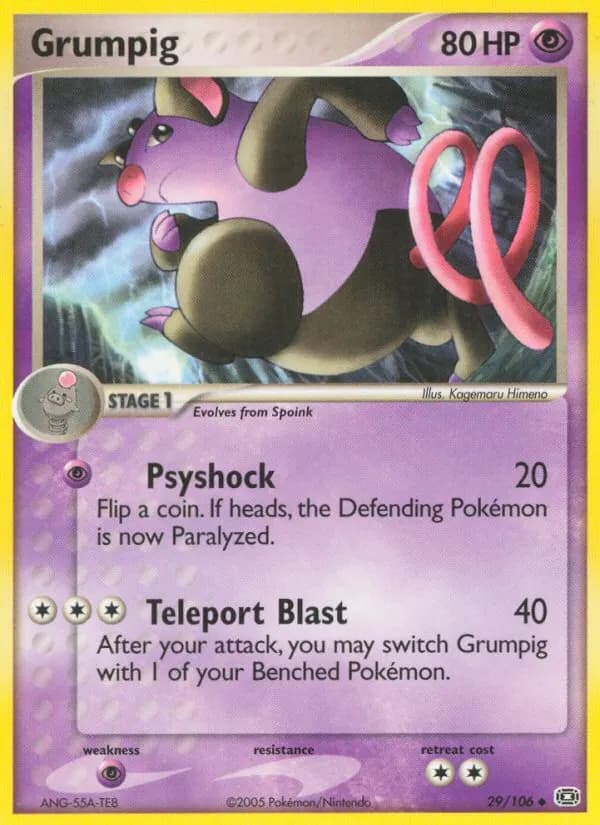 Groink — EX Smaragd 29 German Pokémon card