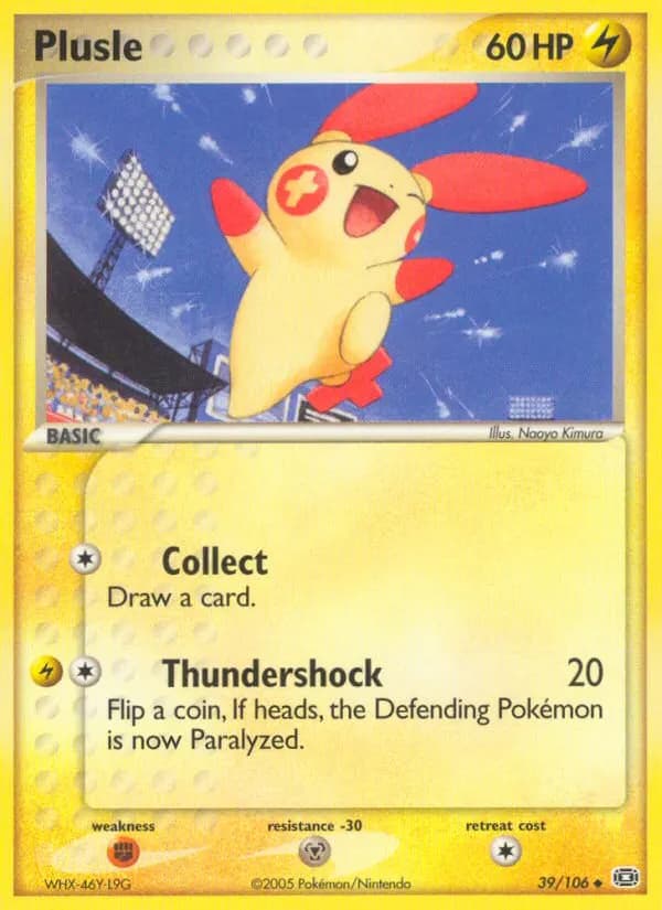 Plusle — Emerald 39 Pokémon card