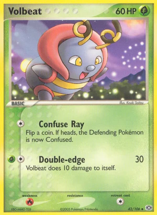 Volbeat — EX Smaragd 42 German Pokémon card