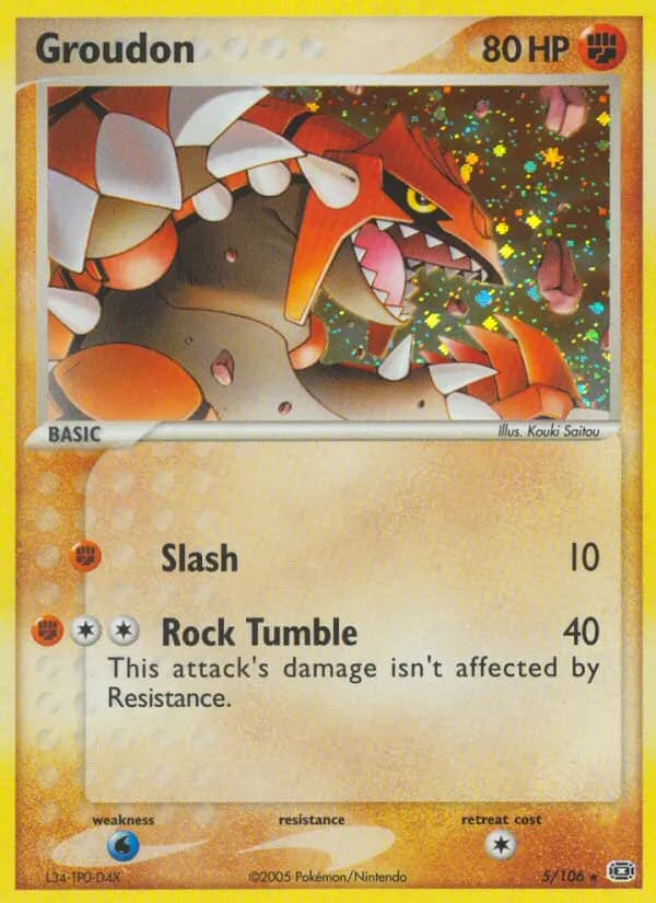 Groudon — Emerald 5 Pokémon card