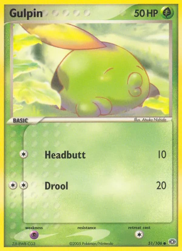 Gulpin — Emerald 51 Pokémon card
