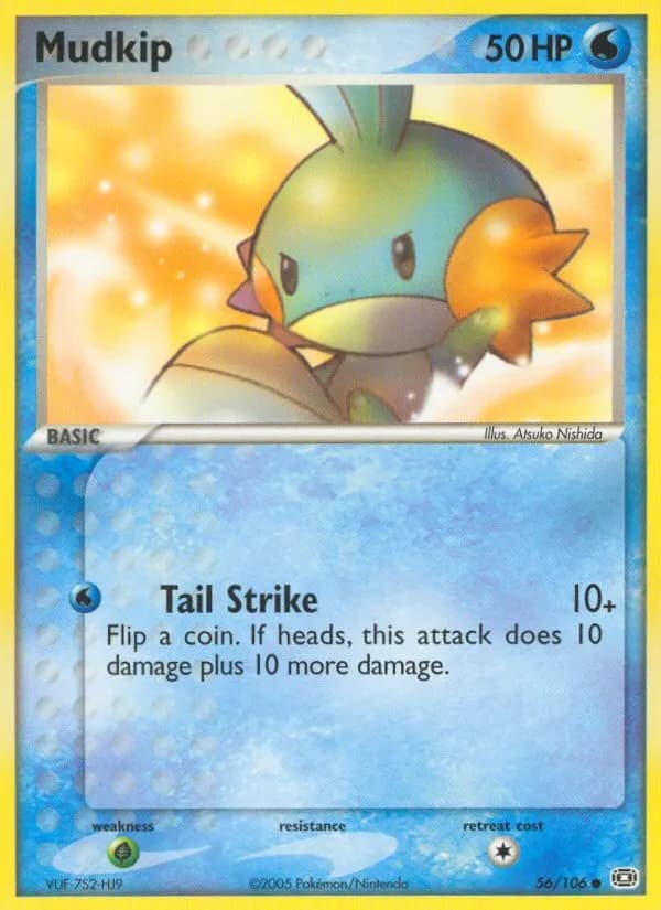 Mudkip — Emerald 56 Pokémon card