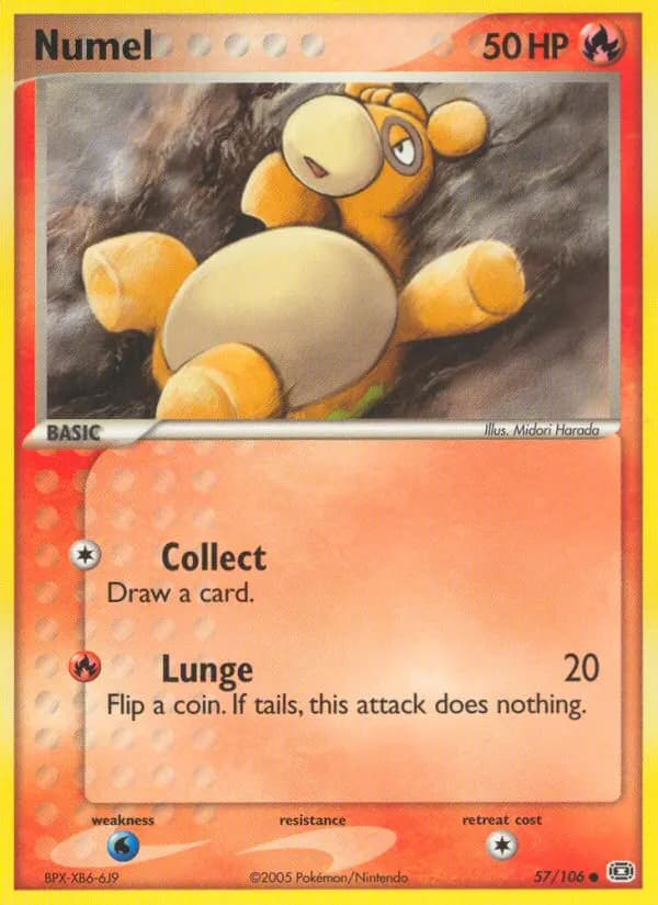 Numel — Emerald 57 Pokémon card