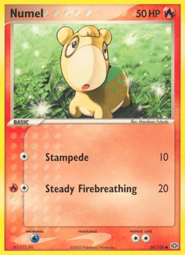 Camaub — EX Smaragd 58 German Pokémon card