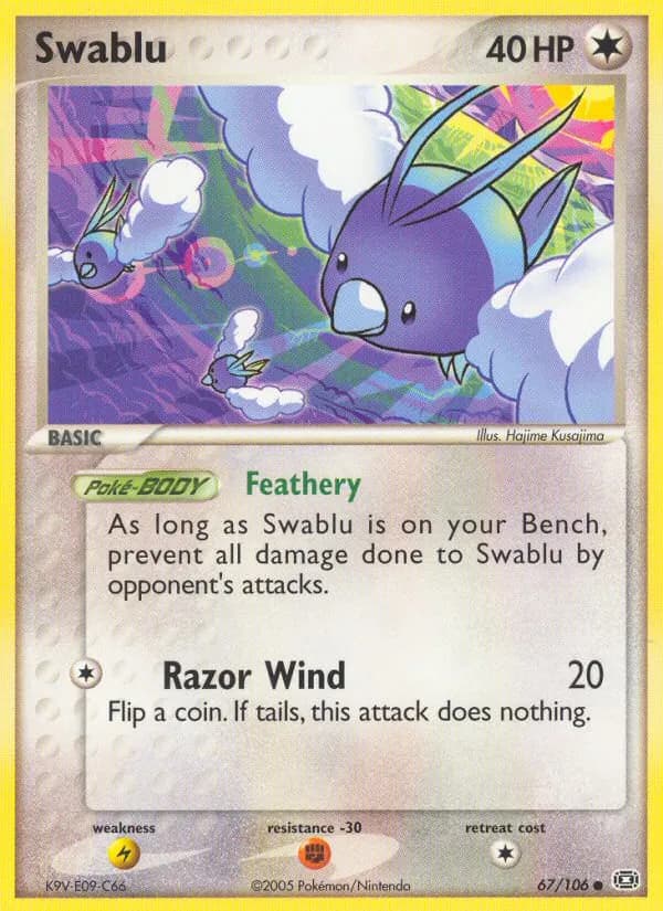 Swablu — Emerald 67 Pokémon card
