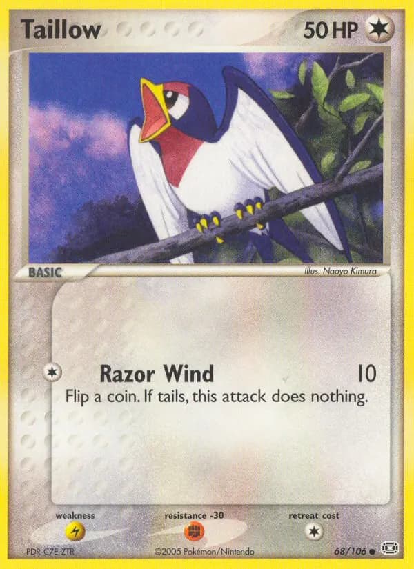 Schwalbini — EX Smaragd 68 German Pokémon card