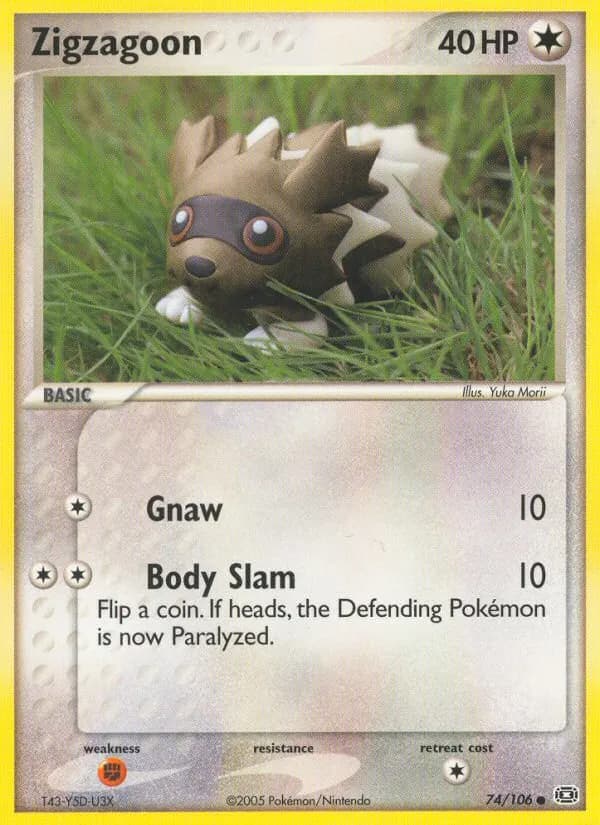 Zigzachs — EX Smaragd 74 German Pokémon card