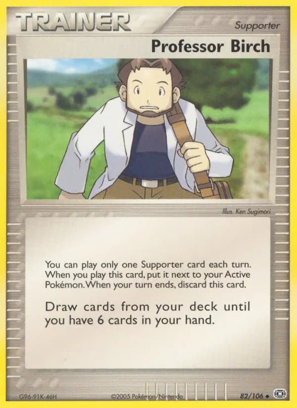 Professor Birch — Emerald 82 Pokémon card