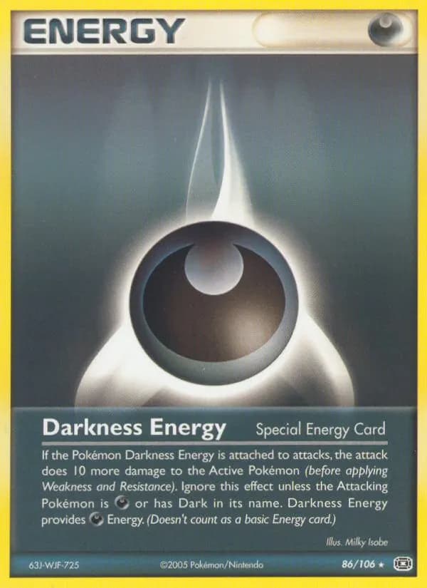 Finsternis-Energie — EX Smaragd 86 German Pokémon card