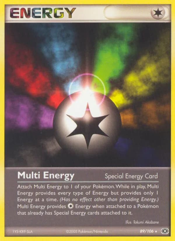 Multi Energy — Emerald 89 Pokémon card