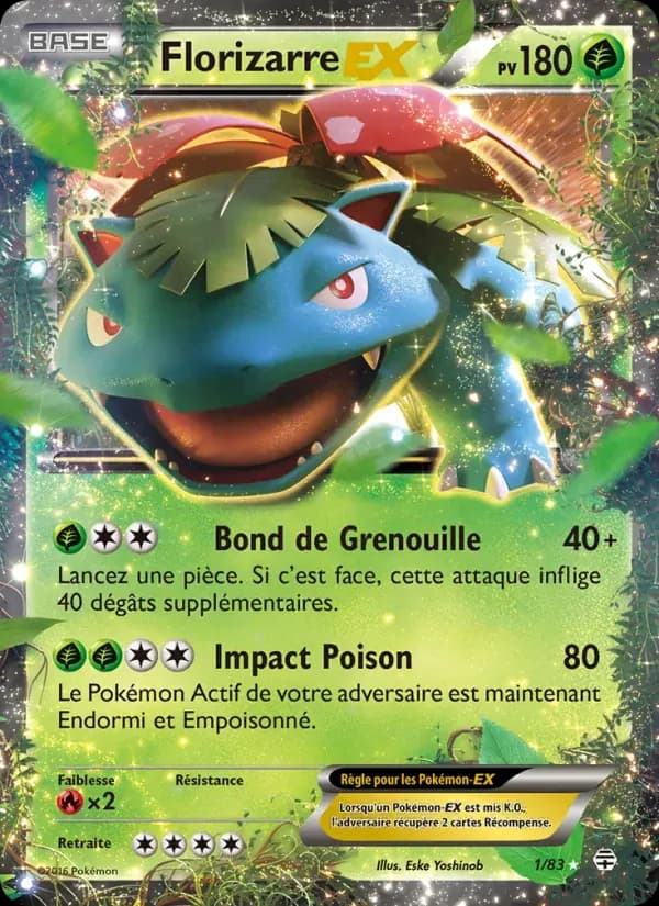 Florizarre-EX — Générations 1 French Pokémon card