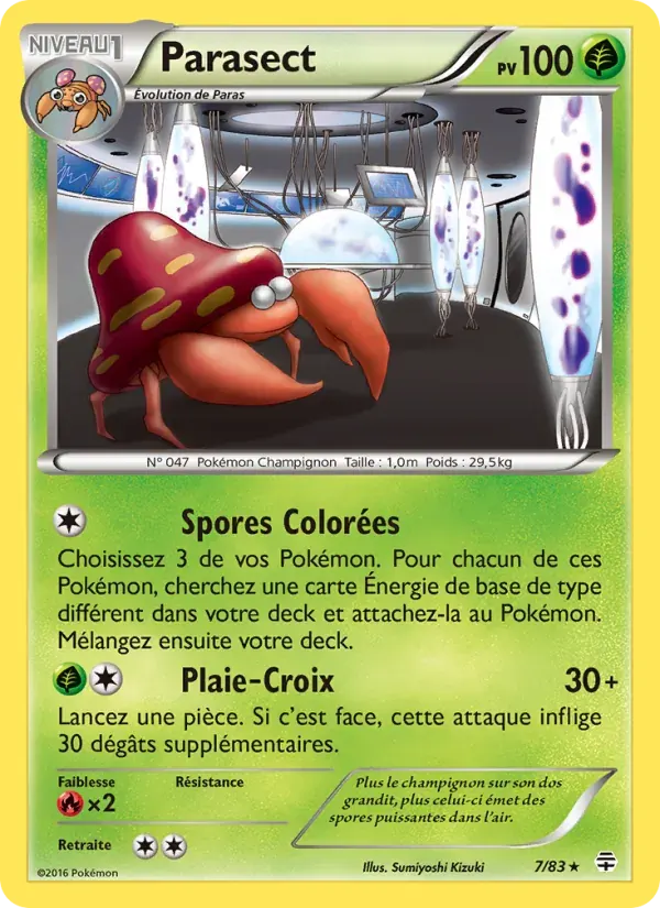 Parasect — Générations 7 French Pokémon card