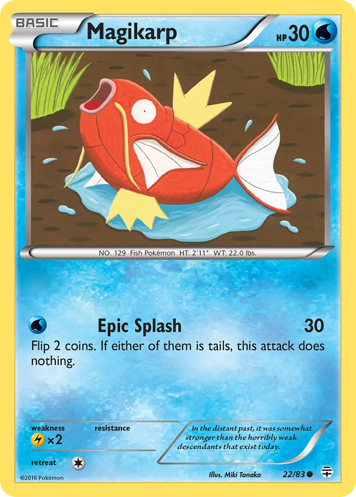 Magikarp — Generations 22 Pokémon card