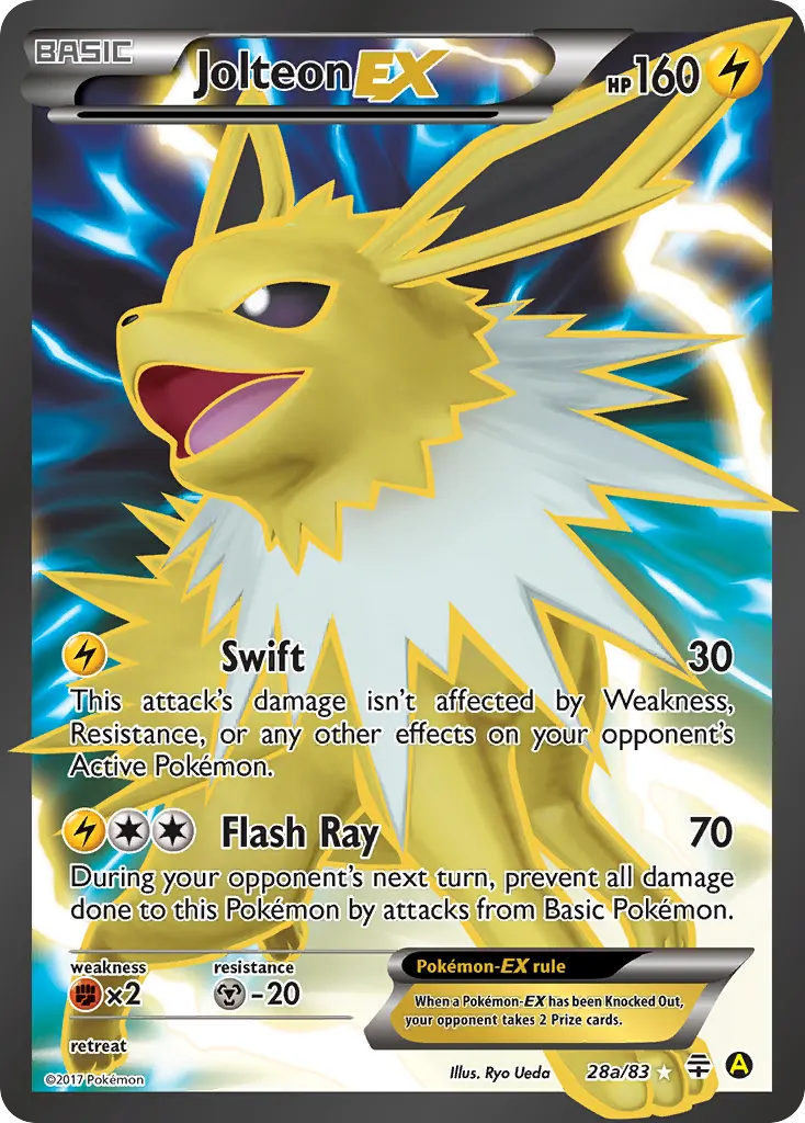 Jolteon-EX — Generations 28a Pokémon card