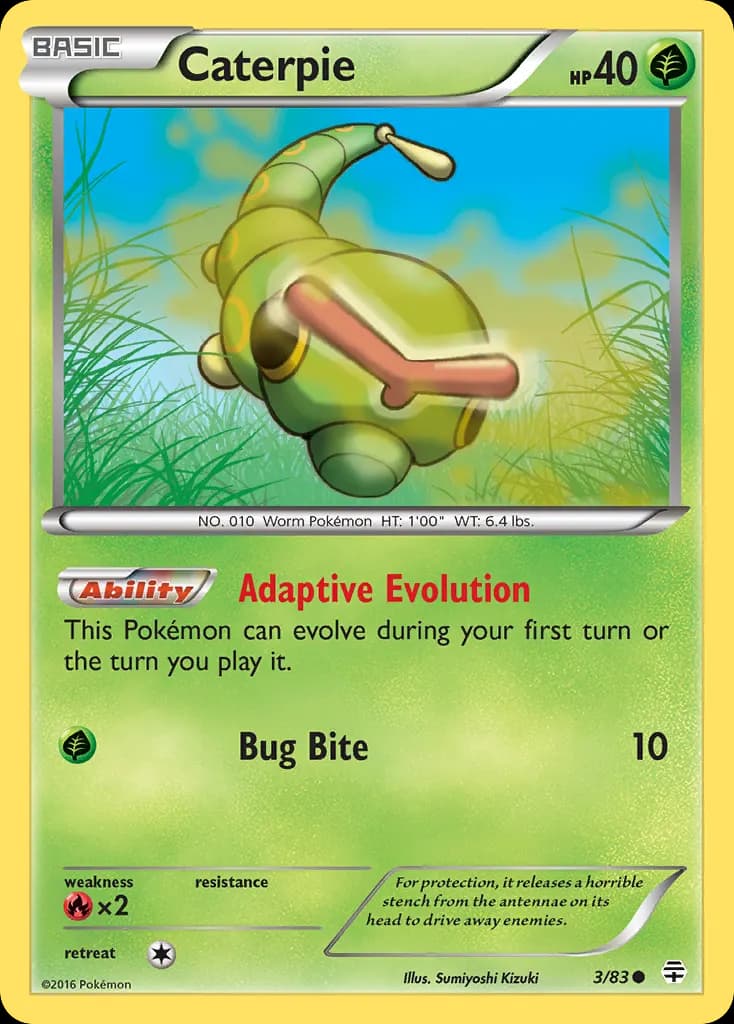Caterpie — Generations 3 Pokémon card