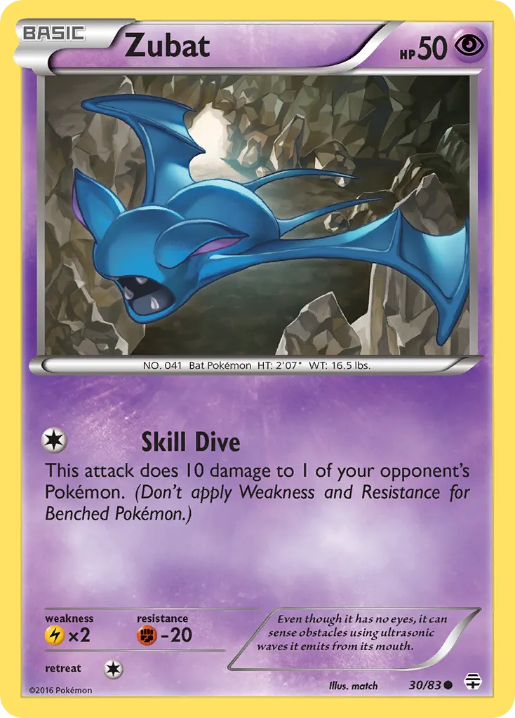 Zubat — Generations 30 Pokémon card