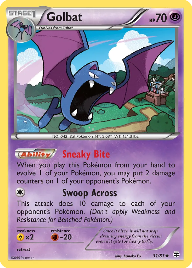Golbat — Generations 31 Pokémon card