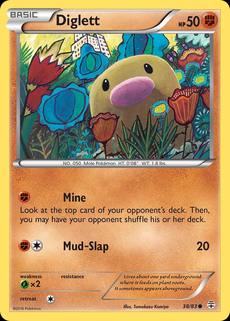 Diglett — Generations 38 Pokémon card
