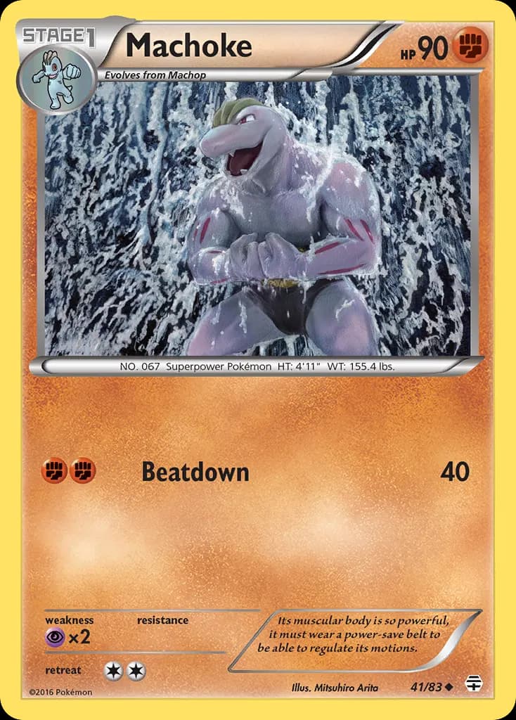 Machoke — Generations 41 Pokémon card