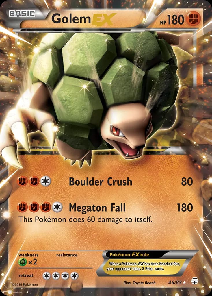 Golem-EX — Generations 46 Pokémon card