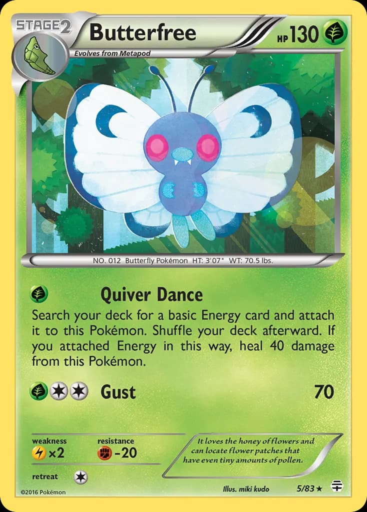 Butterfree — Generations 5 Pokémon card