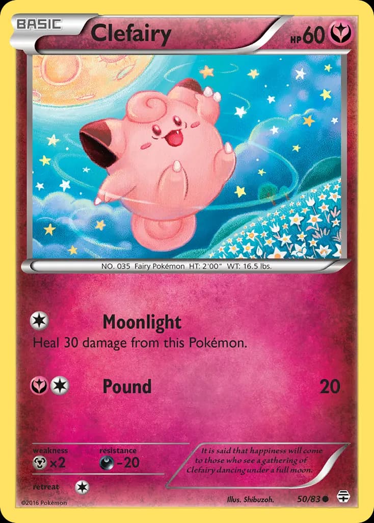 Clefairy — Generations 50 Pokémon card