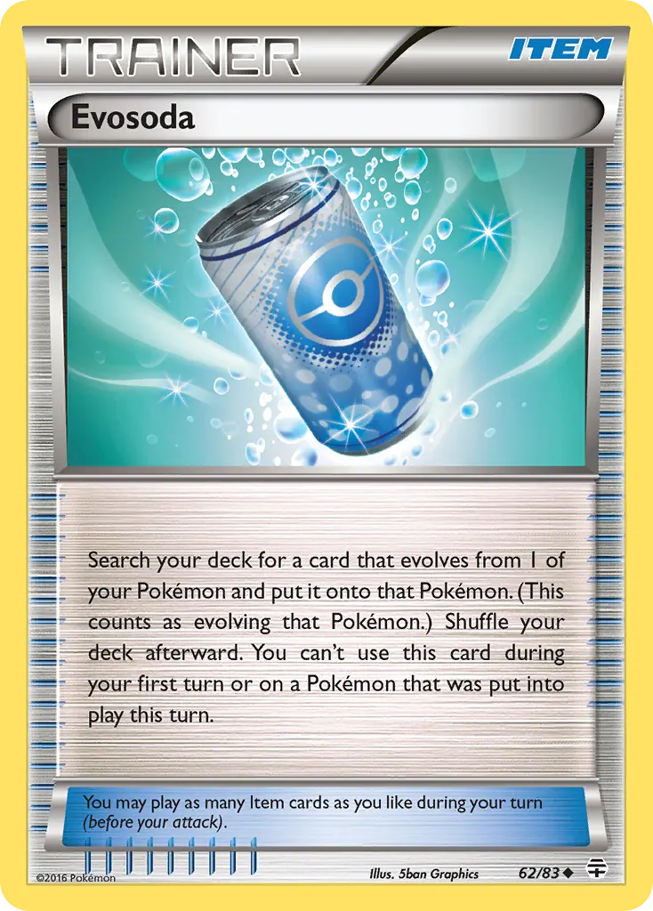 Evosoda — Generations 62 Pokémon card