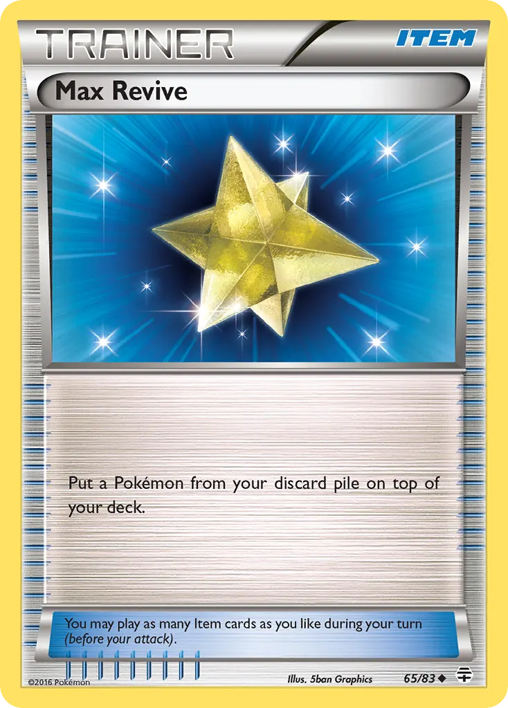Max Revive — Generations 65 Pokémon card