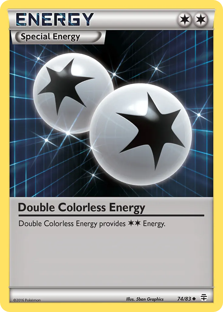 Double Colorless Energy — Generations 74 Pokémon card