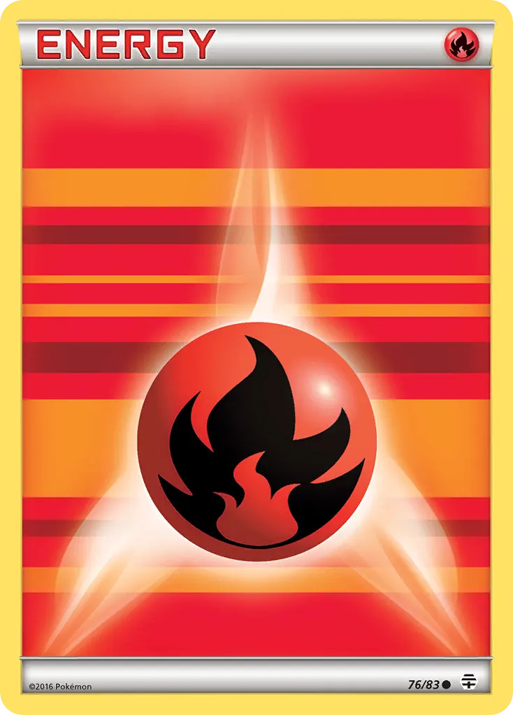 Fire Energy — Generations 76 Pokémon card