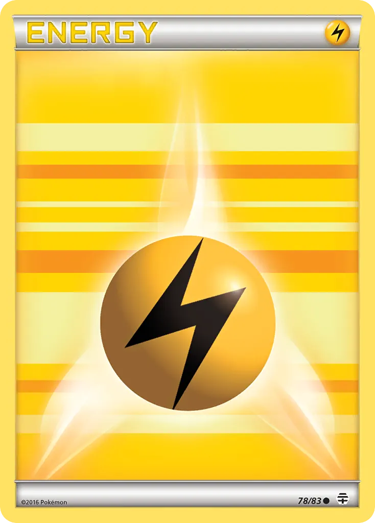 Lightning Energy — Generations 78 Pokémon card