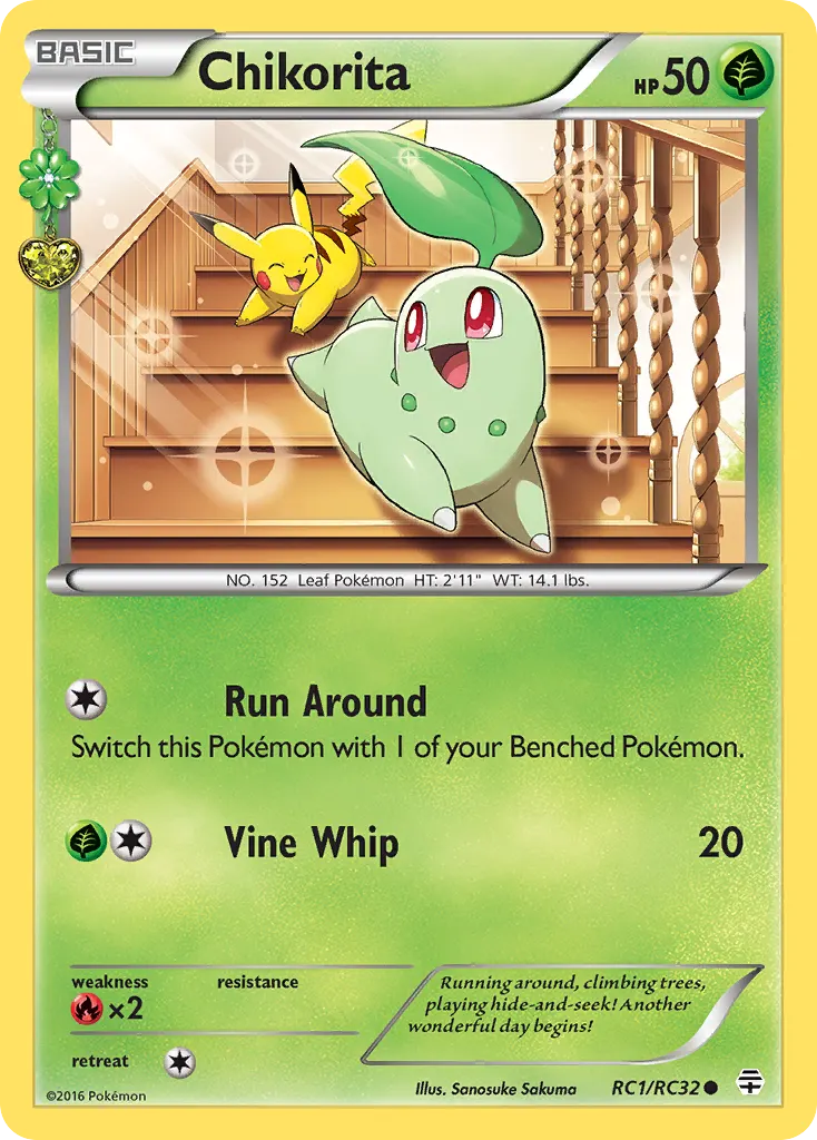 Chikorita — Generations RC1 Pokémon card
