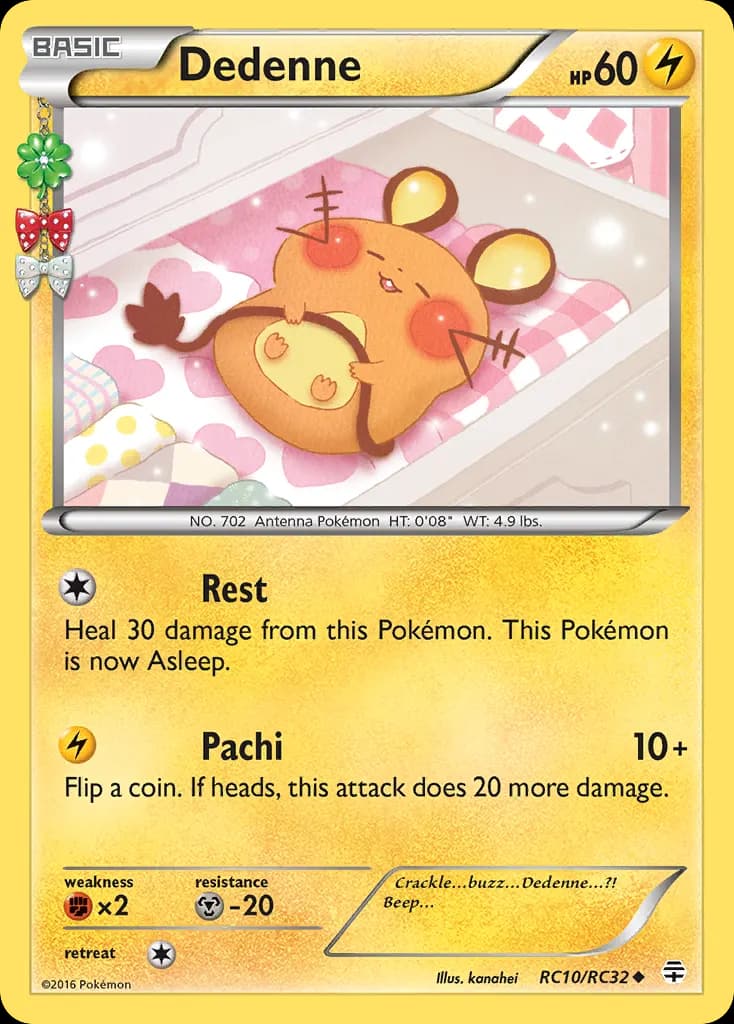 Dedenne — Generations RC10 Pokémon card