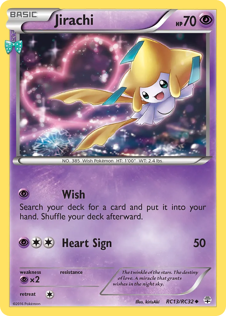 Jirachi — Generations RC13 Pokémon card