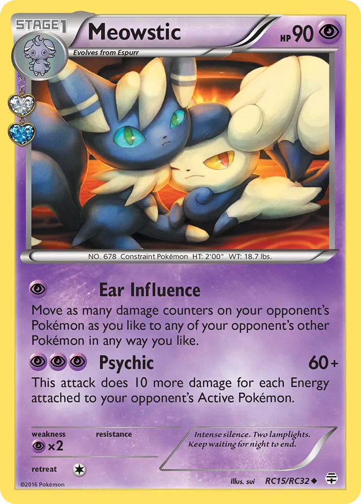 Meowstic — Generations RC15 Pokémon card