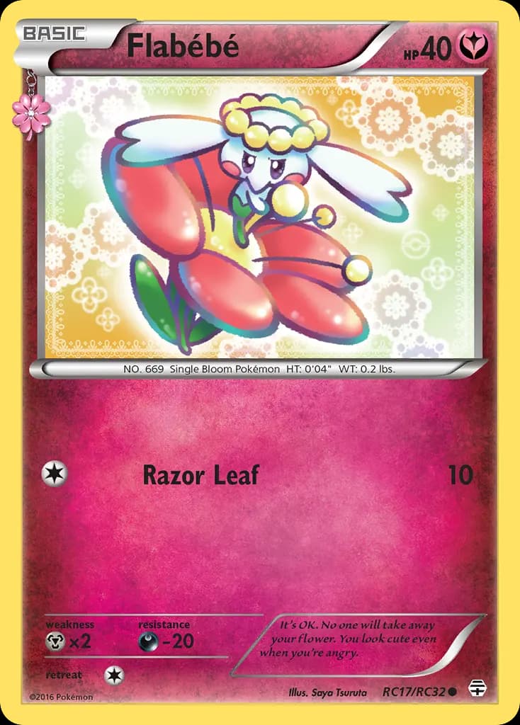 Flabébé — Generations RC17 Pokémon card
