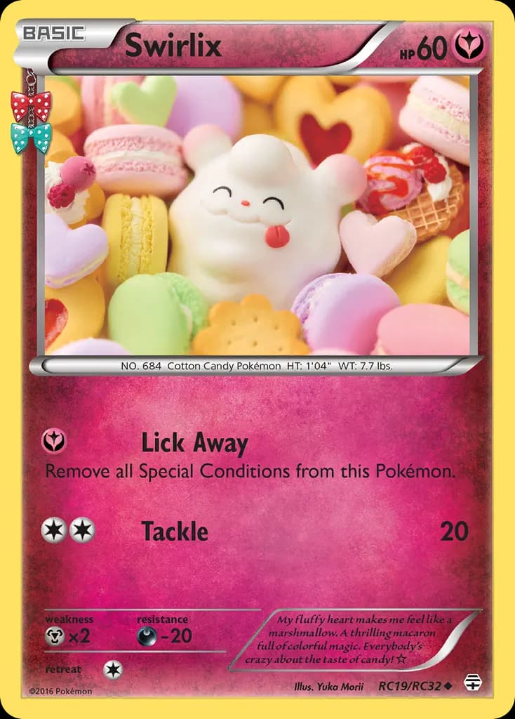 Swirlix — Generations RC19 Pokémon card
